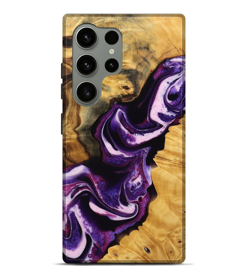 Galaxy S24 Ultra Wood Live Edge Phone Case - Toccara (Purple, 745292)