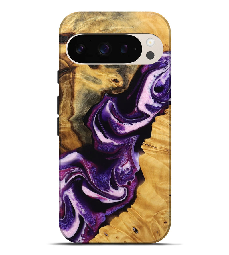 Pixel 9 Pro XL Wood Live Edge Phone Case - Toccara (Purple, 745292)