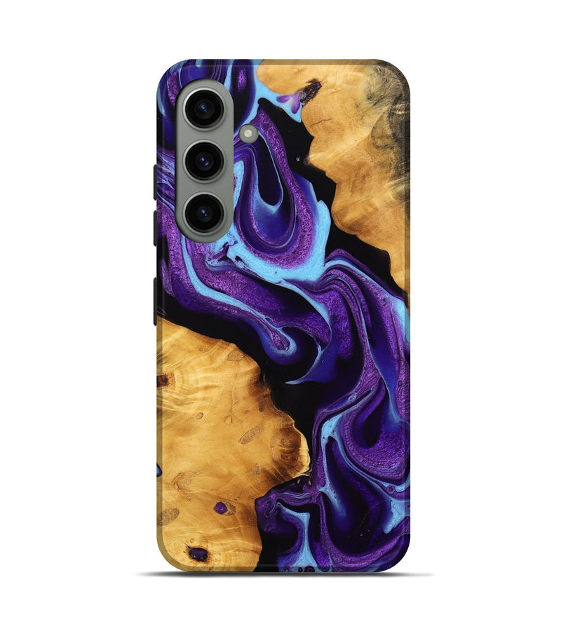 Galaxy S24 Wood Live Edge Phone Case - Bobby (Purple, 745293)