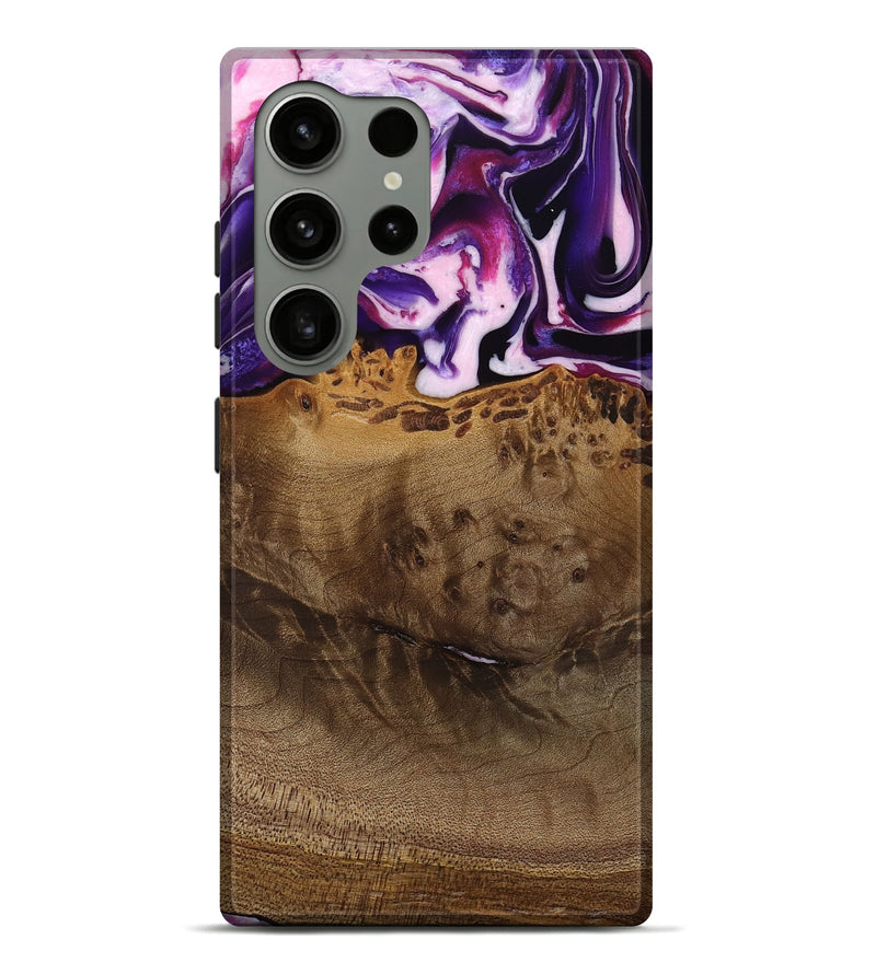 Galaxy S24 Ultra Wood Live Edge Phone Case - Lyndell (Purple, 745294)