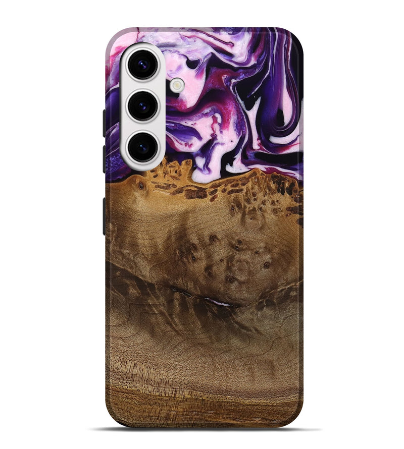 Galaxy S25 Plus Wood Live Edge Phone Case - Lyndell (Purple, 745294)