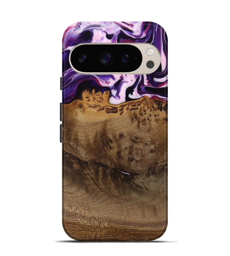 Pixel 9 Wood Live Edge Phone Case - Lyndell (Purple, 745294)