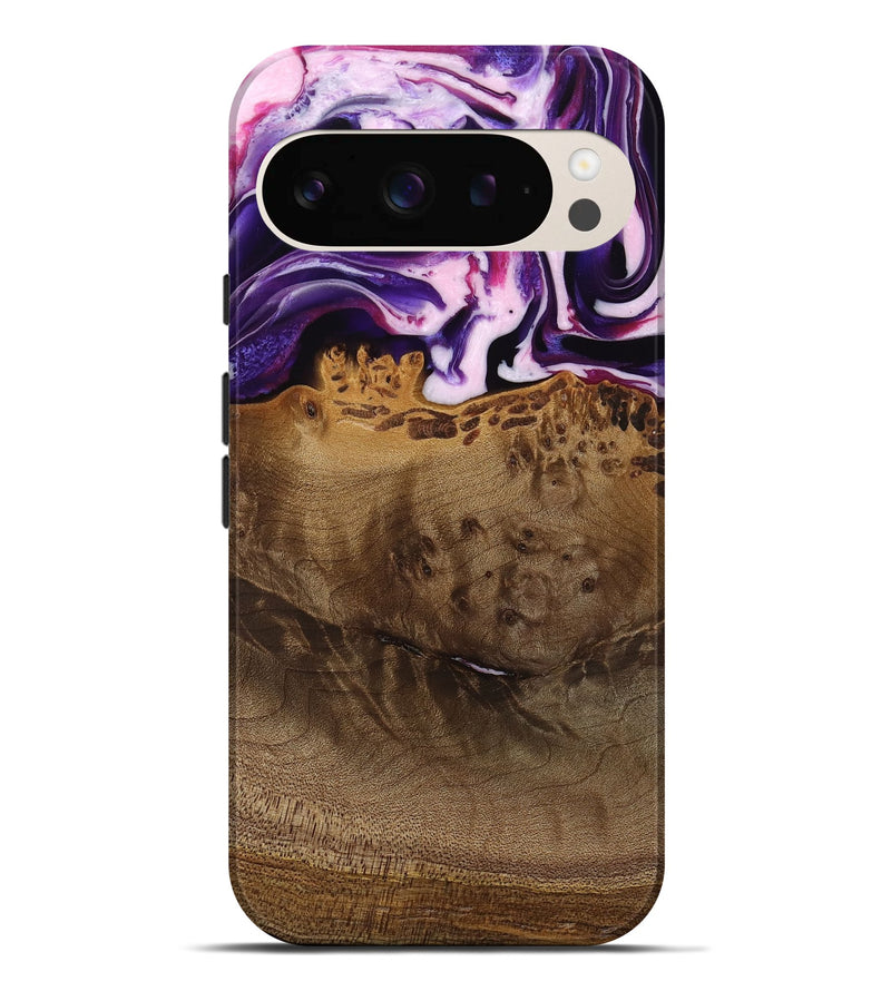 Pixel 9 Pro XL Wood Live Edge Phone Case - Lyndell (Purple, 745294)