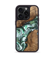 iPhone 15 Pro Wood Phone Case - Aurlie (Green, 745298)