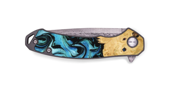 EDC Wood Pocket Knife - Lynett (Blue, 745302)