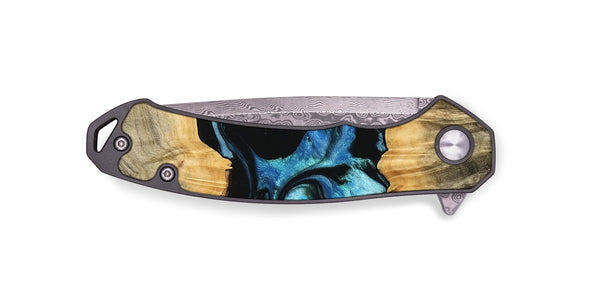 EDC Wood Pocket Knife - Darina (Blue, 745323)