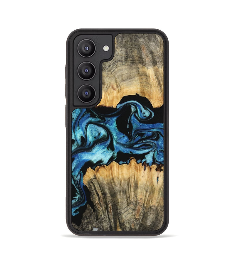 Galaxy S23 Wood Phone Case - Darina (Blue, 745323)