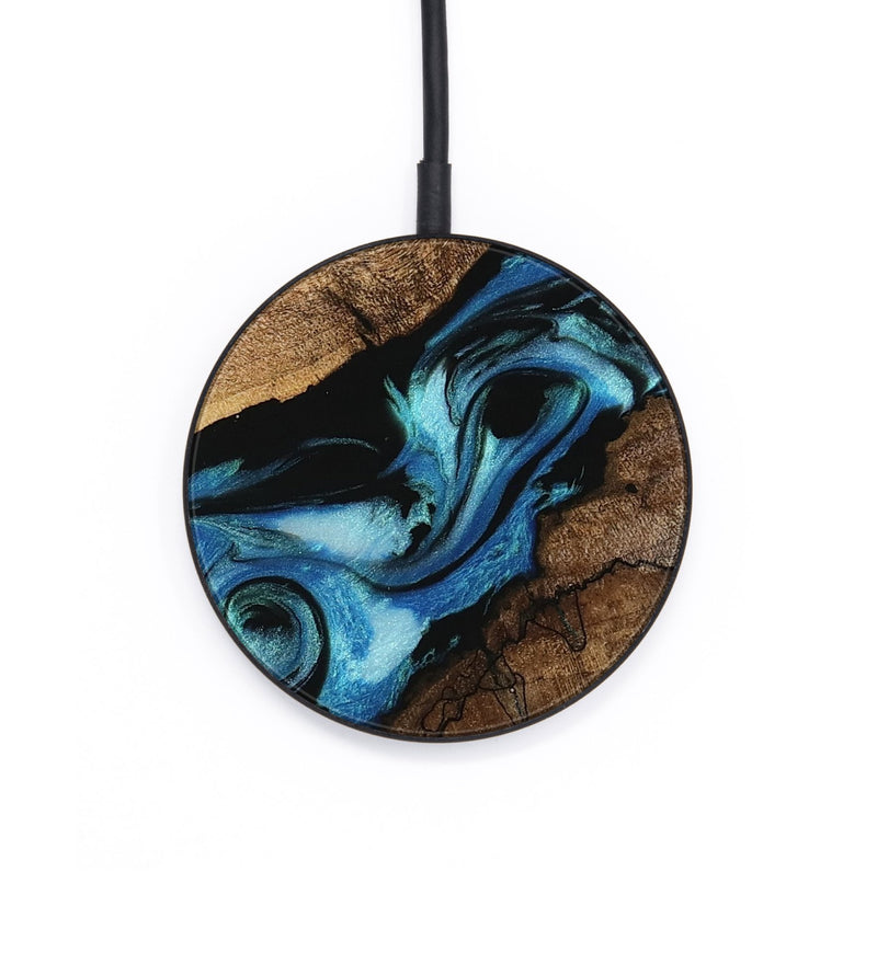 Circle Wood Wireless Charger - Blithe (Blue, 745324)