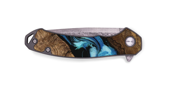 EDC Wood Pocket Knife - Blithe (Blue, 745324)