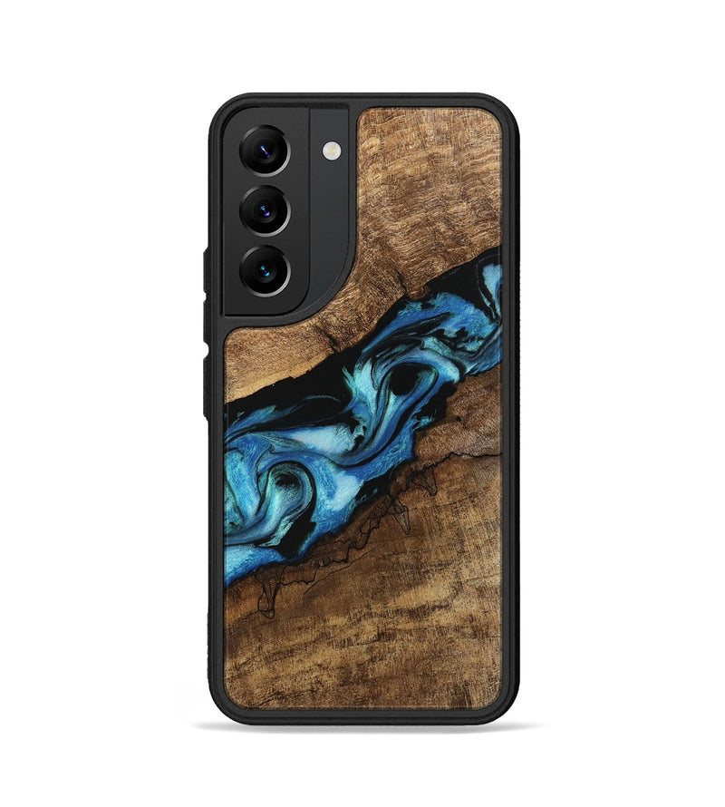 Galaxy S22 Wood Phone Case - Blithe (Blue, 745324)