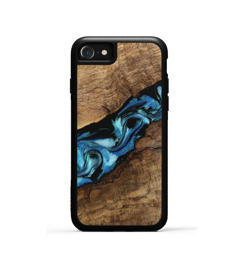 iPhone SE Wood Phone Case - Blithe (Blue, 745324)