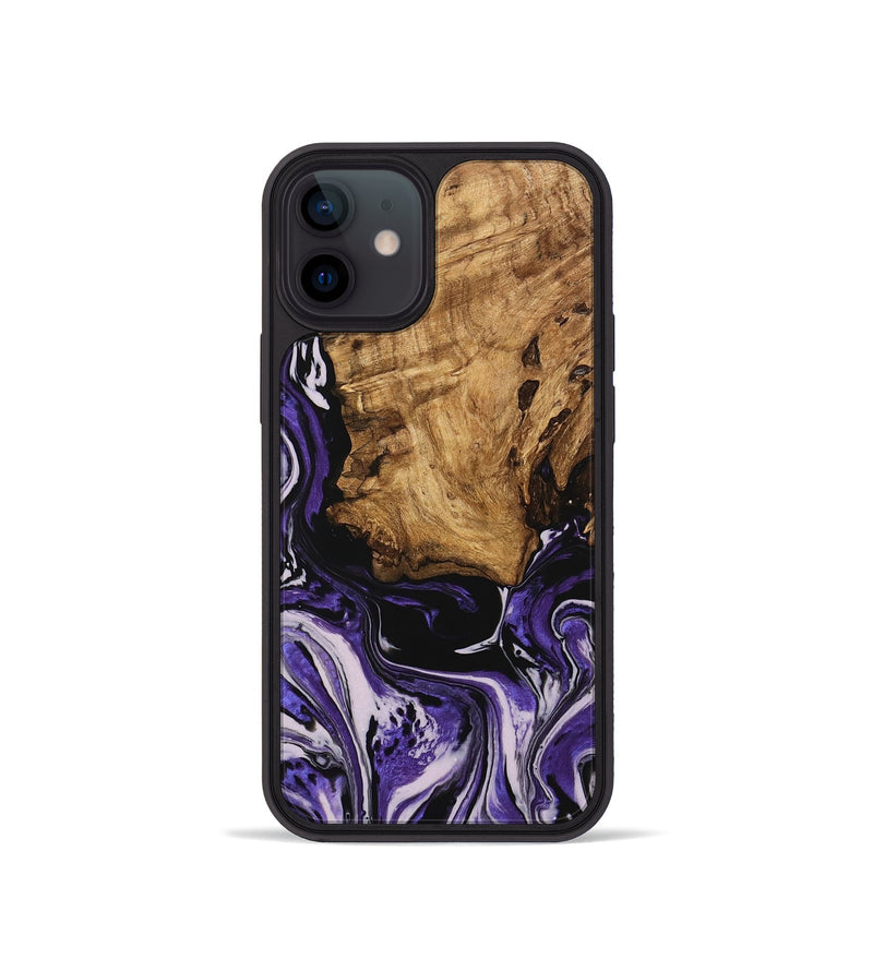 iPhone 12 mini Wood Phone Case - Lyle (Purple, 745343)