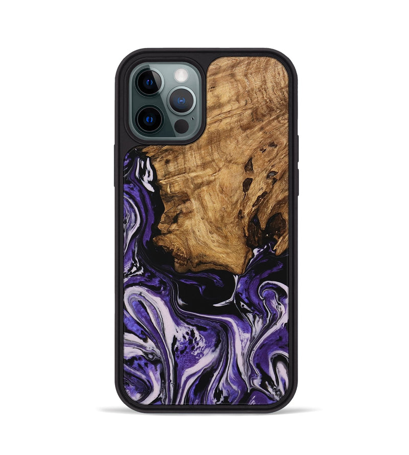 iPhone 12 Pro Wood Phone Case - Lyle (Purple, 745343)