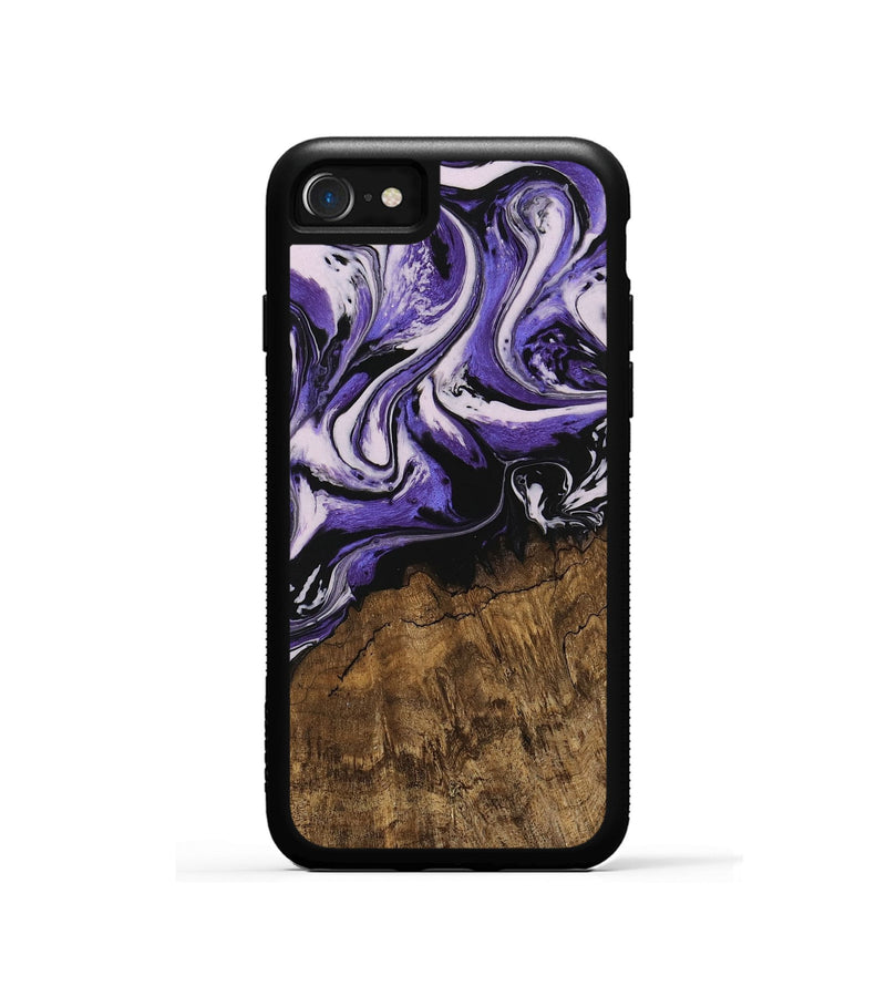 iPhone SE Wood Phone Case - Heino (Purple, 745344)