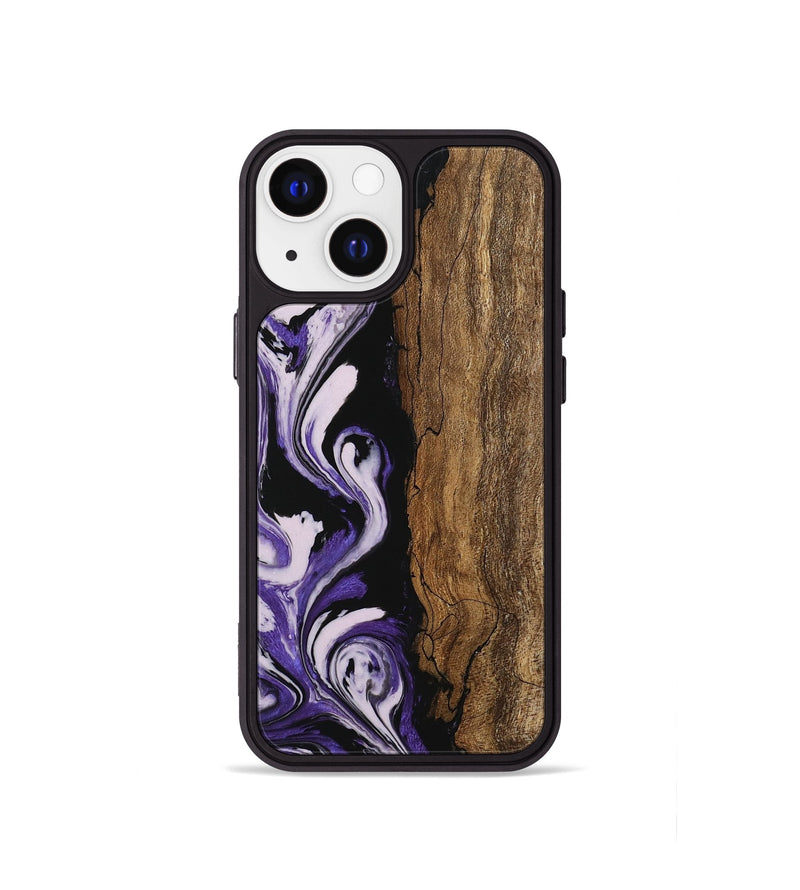 iPhone 13 mini Wood Phone Case - Davis (Purple, 745348)