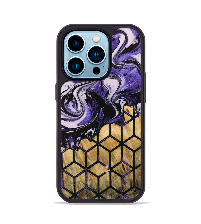 iPhone 14 Pro Wood Phone Case - Pleas (Pattern, 745354)