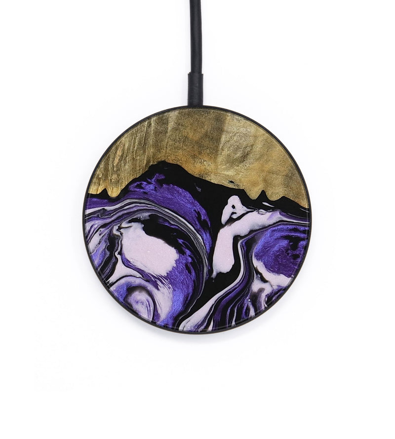 Circle Wood Wireless Charger - Rillie (Purple, 745364)