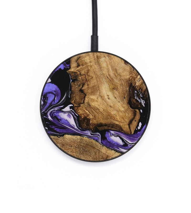 Circle Wood Wireless Charger - Deniece (Purple, 745365)