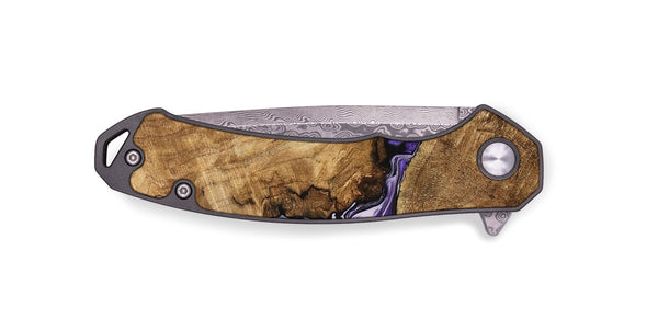 EDC Wood Pocket Knife - Deniece (Purple, 745365)