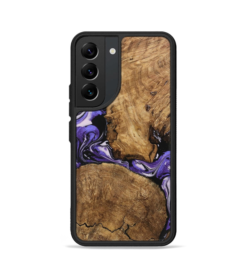 Galaxy S22 Wood Phone Case - Deniece (Purple, 745365)