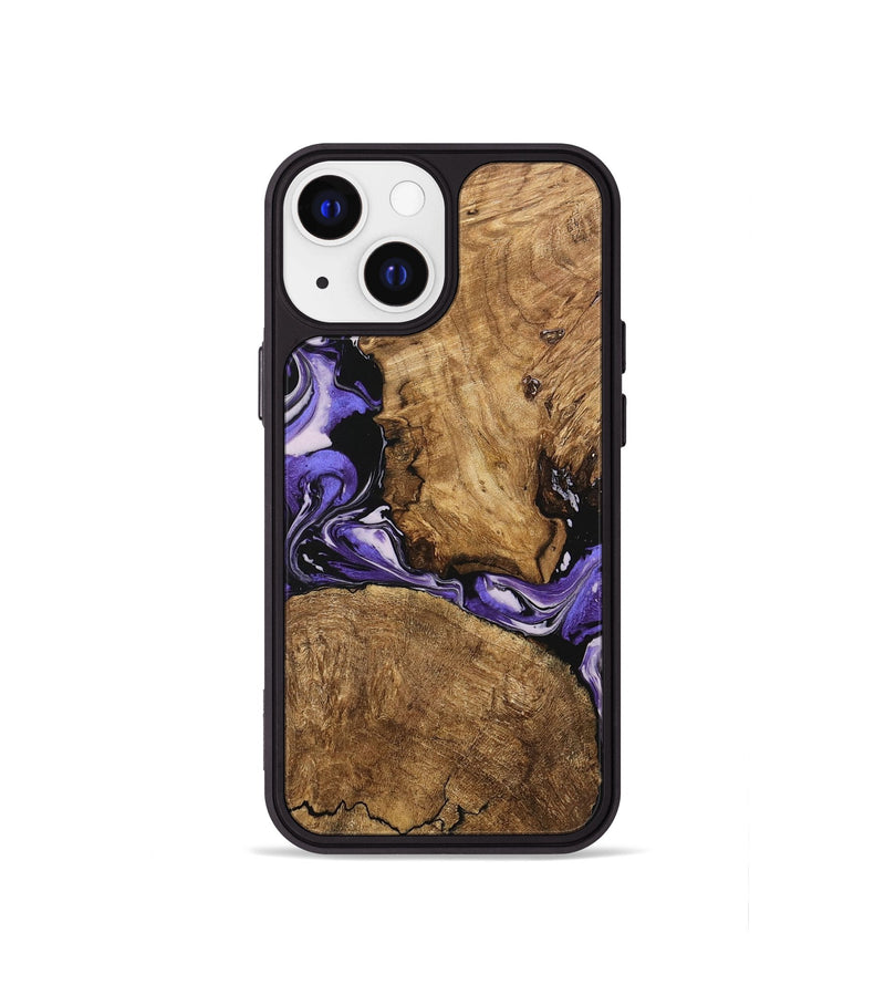 iPhone 13 mini Wood Phone Case - Deniece (Purple, 745365)