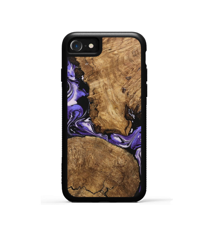 iPhone SE Wood Phone Case - Deniece (Purple, 745365)