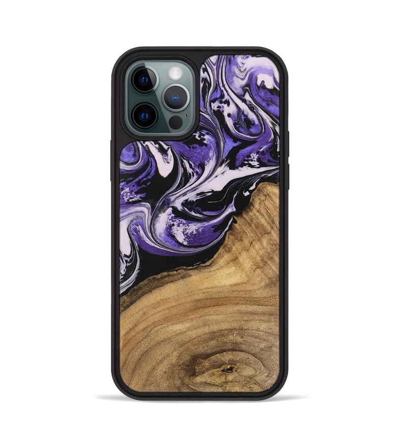 iPhone 12 Pro Wood Phone Case - Thomas (Purple, 745368)