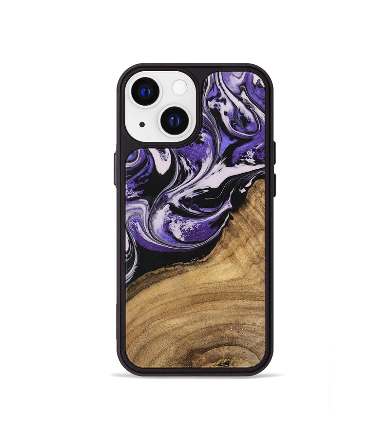 iPhone 13 mini Wood Phone Case - Thomas (Purple, 745368)