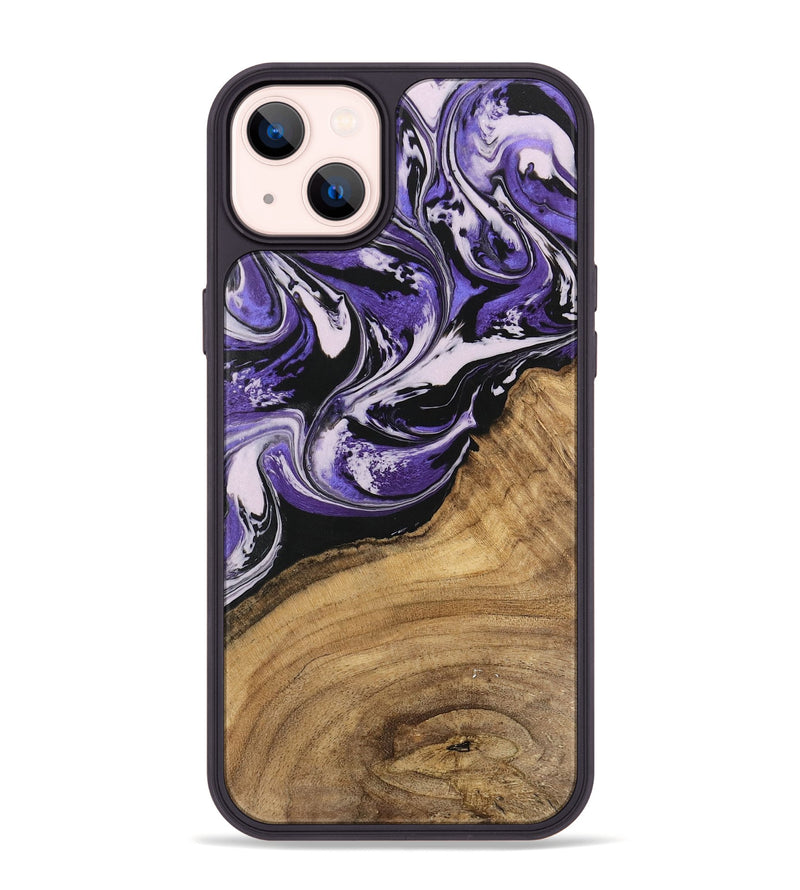 iPhone 14 Plus Wood Phone Case - Thomas (Purple, 745368)