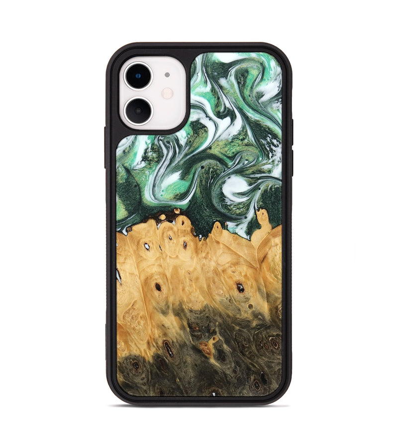 iPhone 11 Wood Phone Case - Blas (Green, 745374)