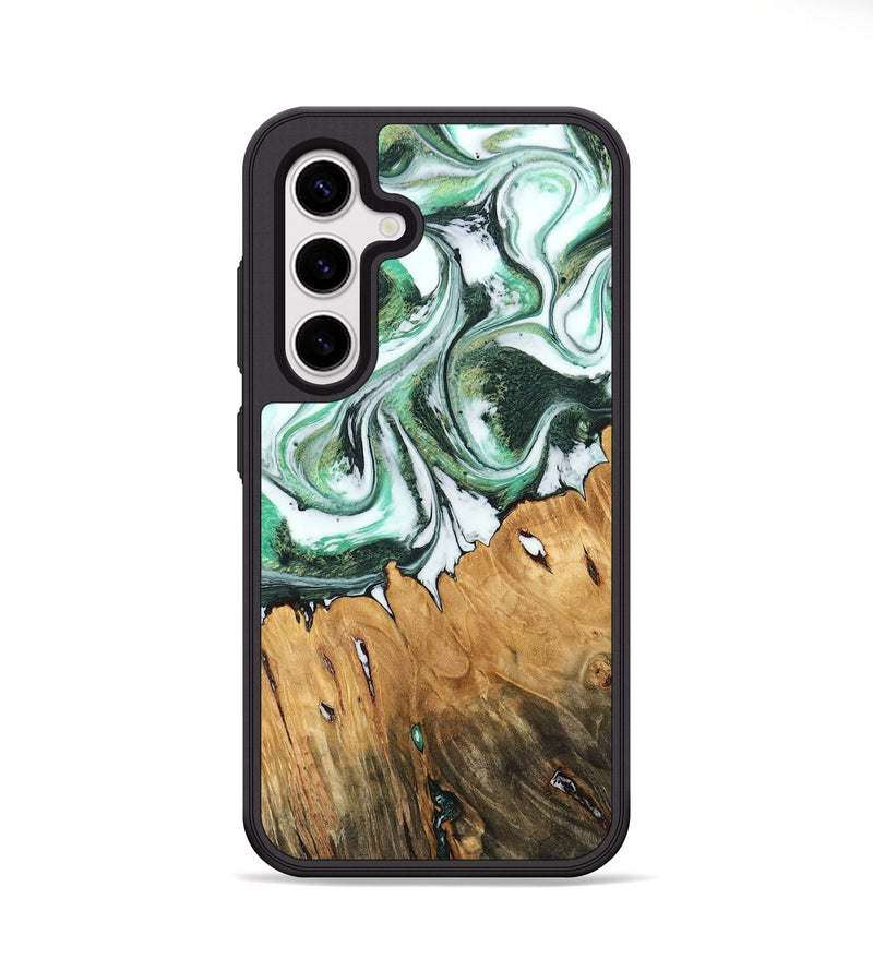 Galaxy S25 Wood Phone Case - Bobby (Green, 745376)