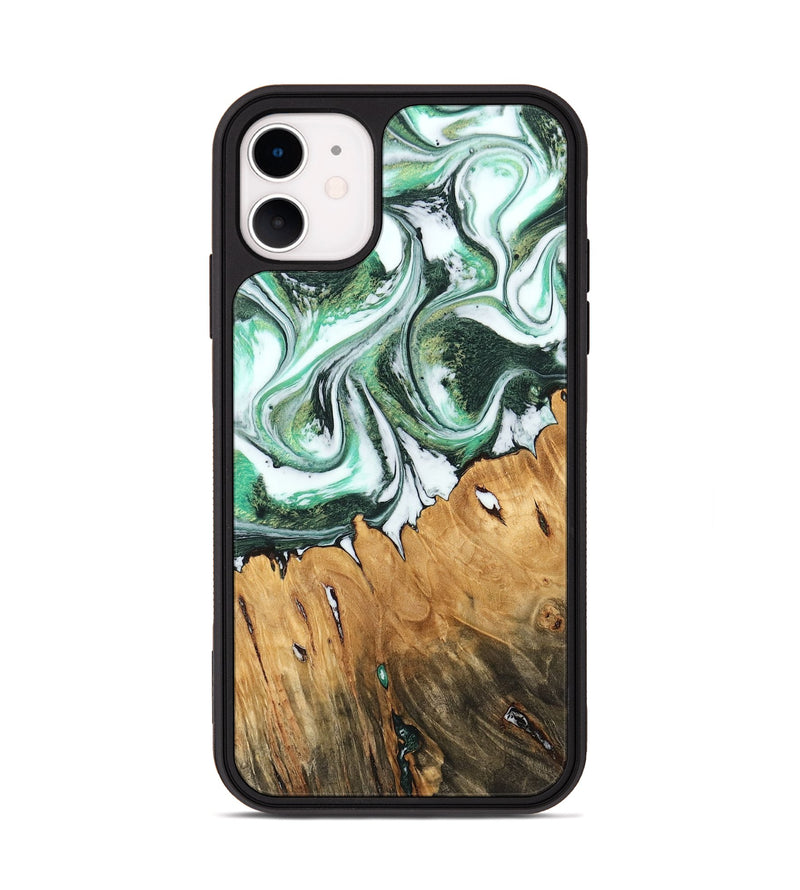 iPhone 11 Wood Phone Case - Bobby (Green, 745376)