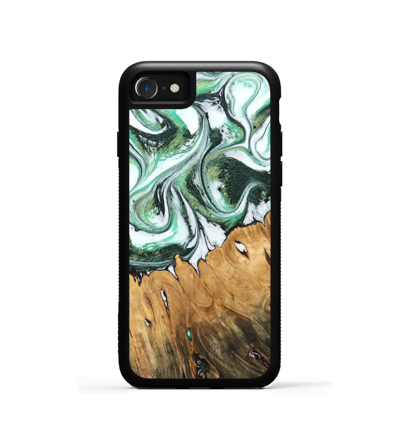 iPhone SE Wood Phone Case - Bobby (Green, 745376)