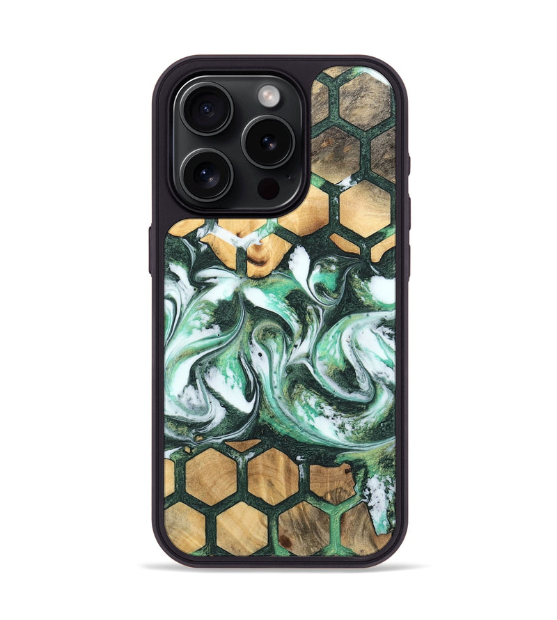 iPhone 15 Pro Wood Phone Case - Tevin (Pattern, 745377)