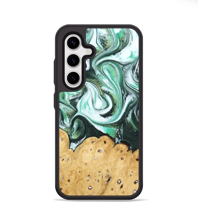 Galaxy S25 Wood Phone Case - Calida (Green, 745381)