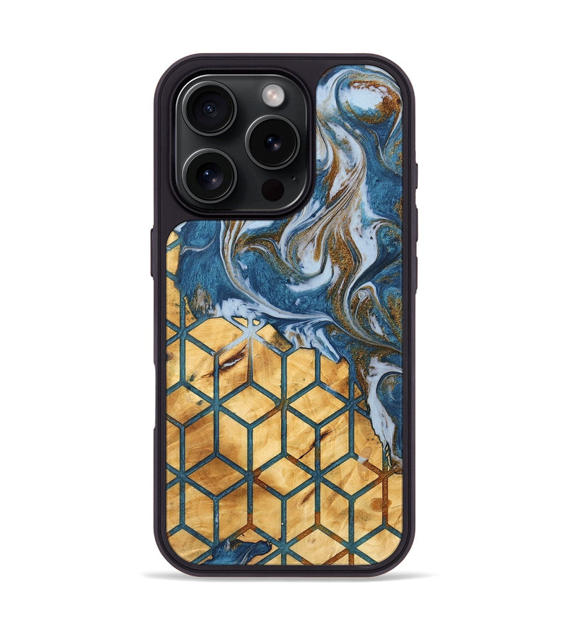 iPhone 16 Pro Wood Phone Case - Marques (Pattern, 745385)