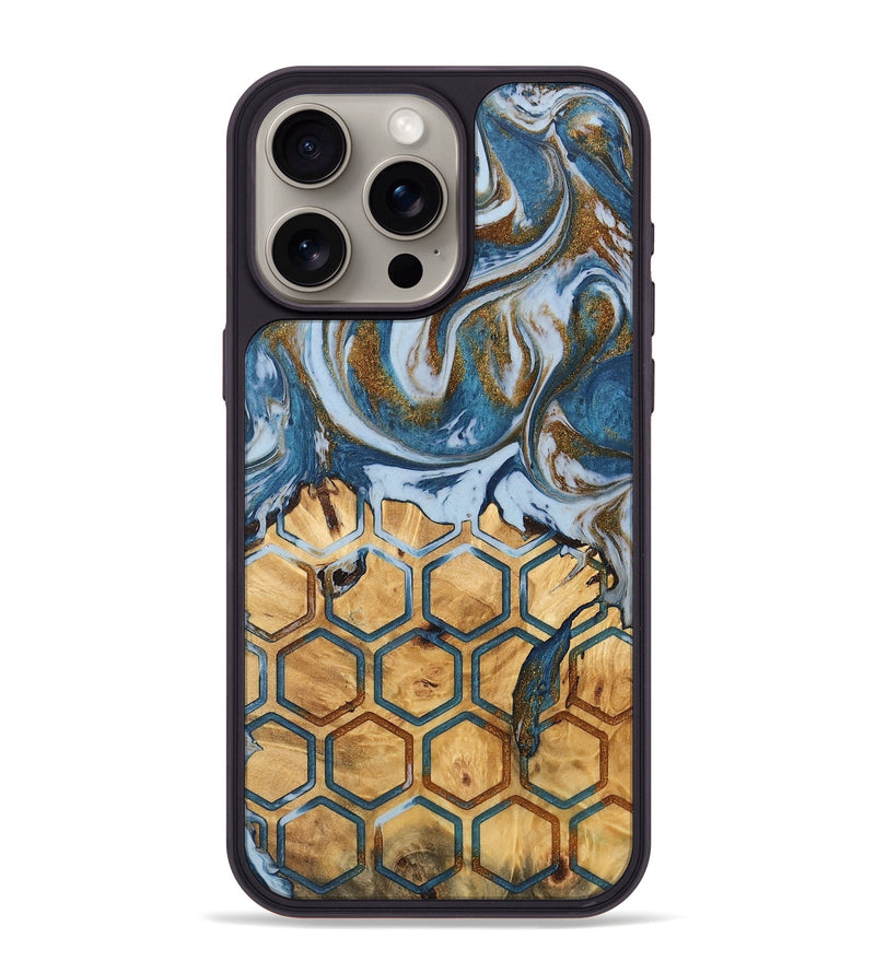 iPhone 15 Pro Max Wood Phone Case - Myrtie (Pattern, 745386)