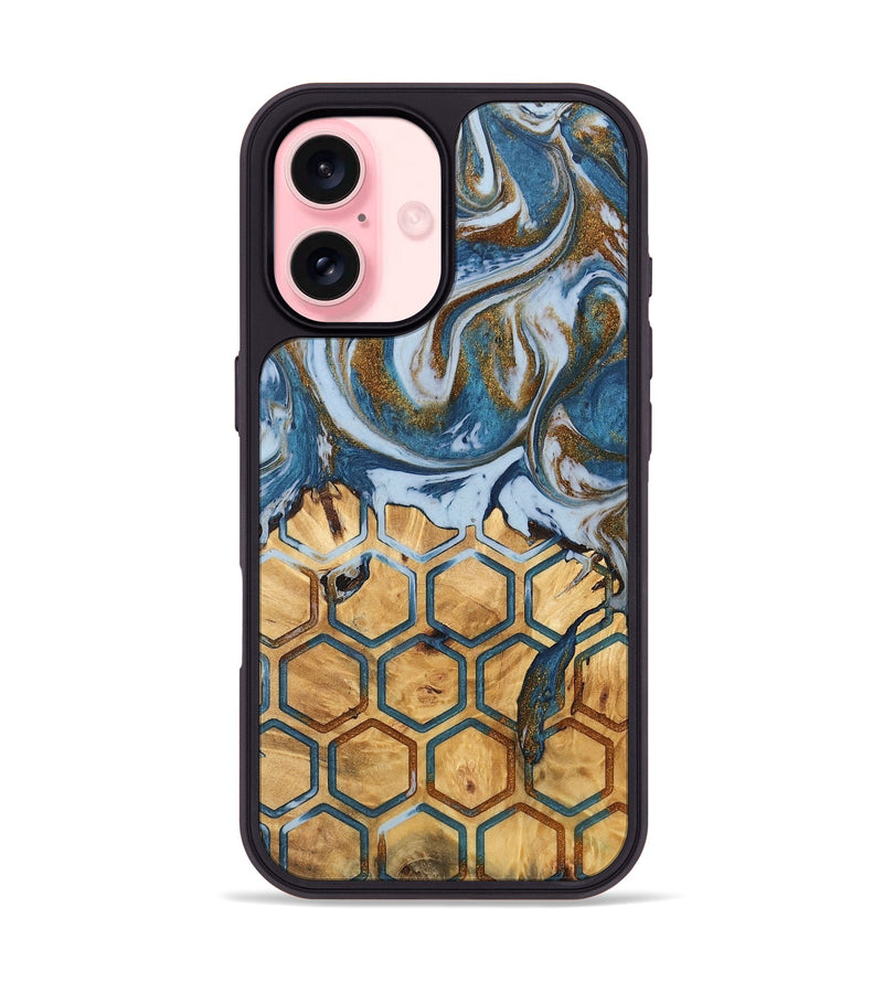 iPhone 16 Wood Phone Case - Myrtie (Pattern, 745386)