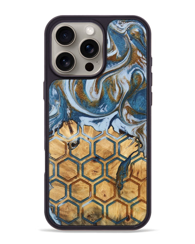 iPhone 16 Pro Max Wood Phone Case - Myrtie (Pattern, 745386)