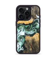 iPhone 16 Pro Wood Phone Case - Gilmer (Green, 745389)