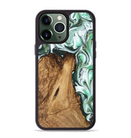 iPhone 13 Pro Max Wood Phone Case - Angy (Green, 745391)