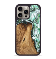 iPhone 15 Pro Max Wood Phone Case - Angy (Green, 745391)