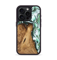 iPhone 15 Pro Wood Phone Case - Angy (Green, 745391)