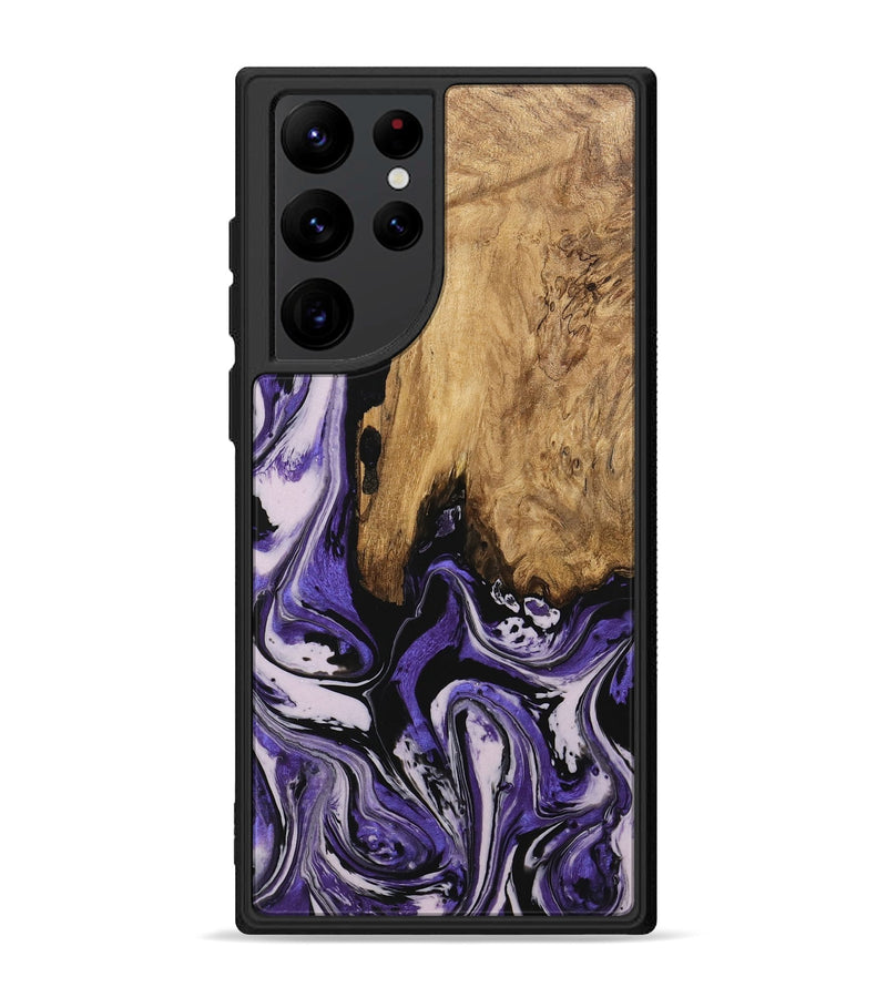 Galaxy S22 Ultra Wood Phone Case - Ransom (Purple, 745393)