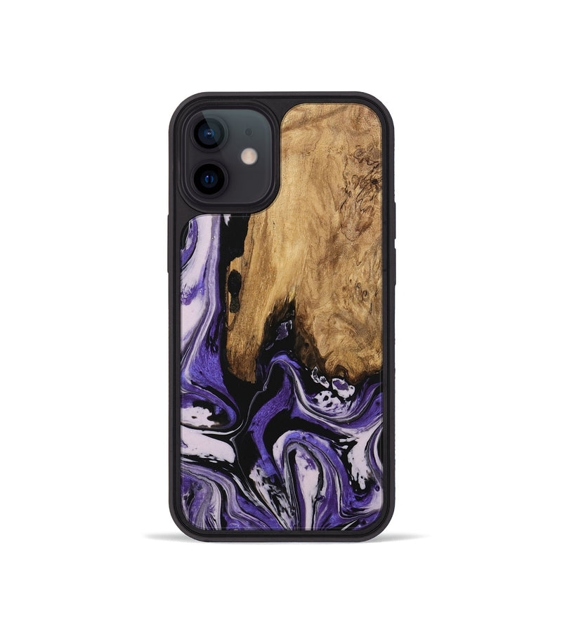 iPhone 12 mini Wood Phone Case - Ransom (Purple, 745393)