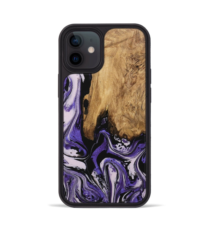 iPhone 12 Wood Phone Case - Ransom (Purple, 745393)