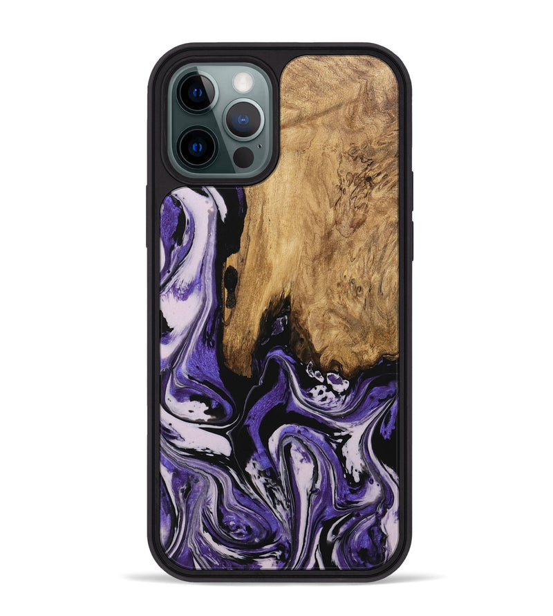 iPhone 12 Pro Max Wood Phone Case - Ransom (Purple, 745393)