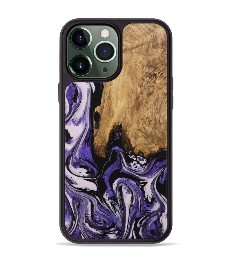 iPhone 13 Pro Max Wood Phone Case - Ransom (Purple, 745393)