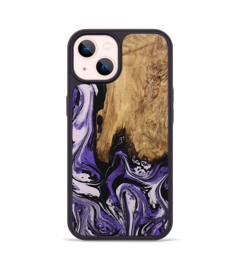 iPhone 14 Wood Phone Case - Ransom (Purple, 745393)