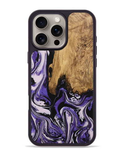 iPhone 16 Pro Max Wood Phone Case - Ransom (Purple, 745393)